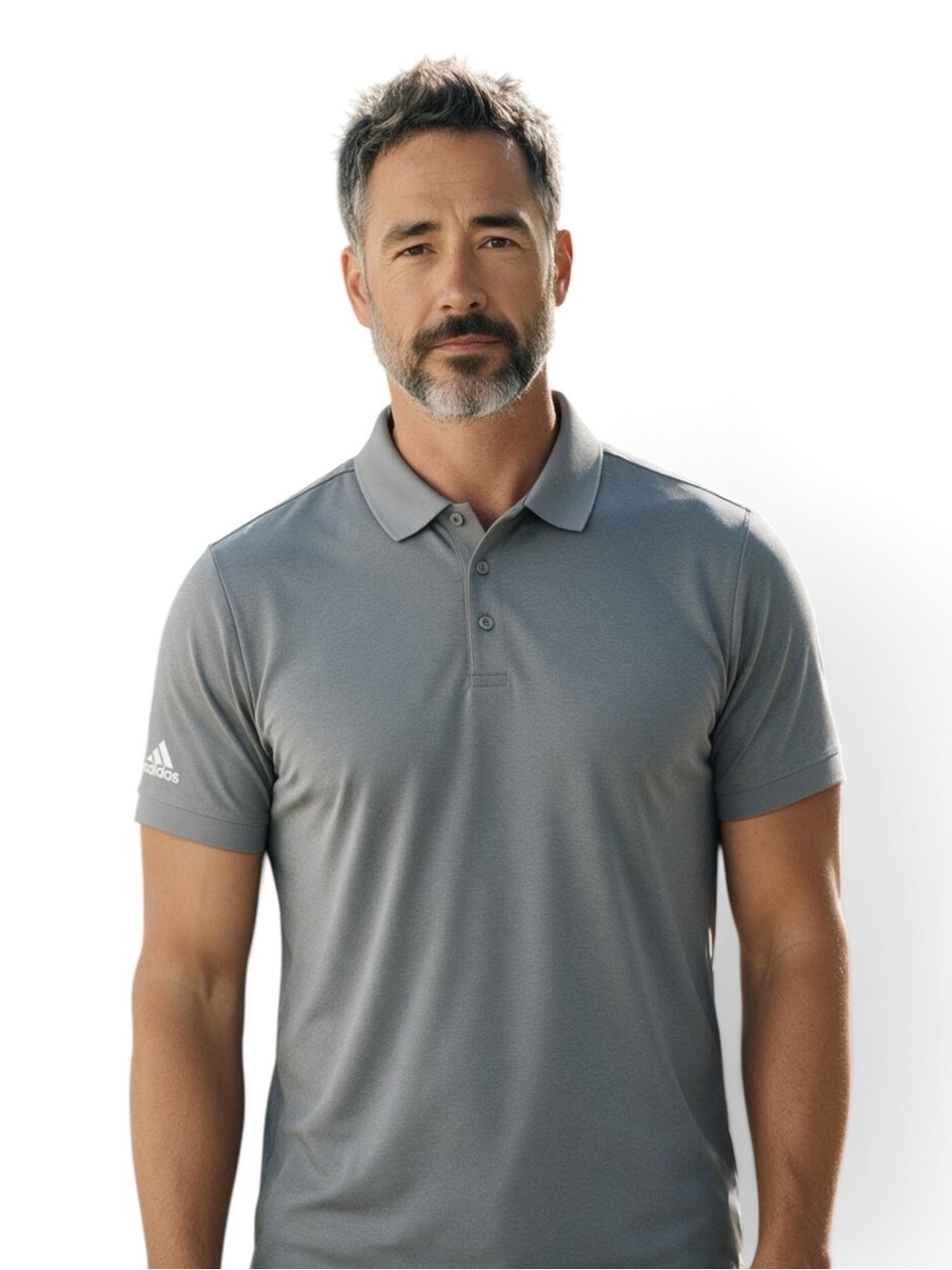 Adidas Men’s Gray Short-Sleeve Golf Polo XL EUC Activewear Athleisure Casual